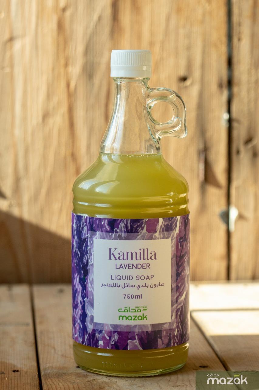 Kamilla Lavender liquid soap, 750 ml glass jug